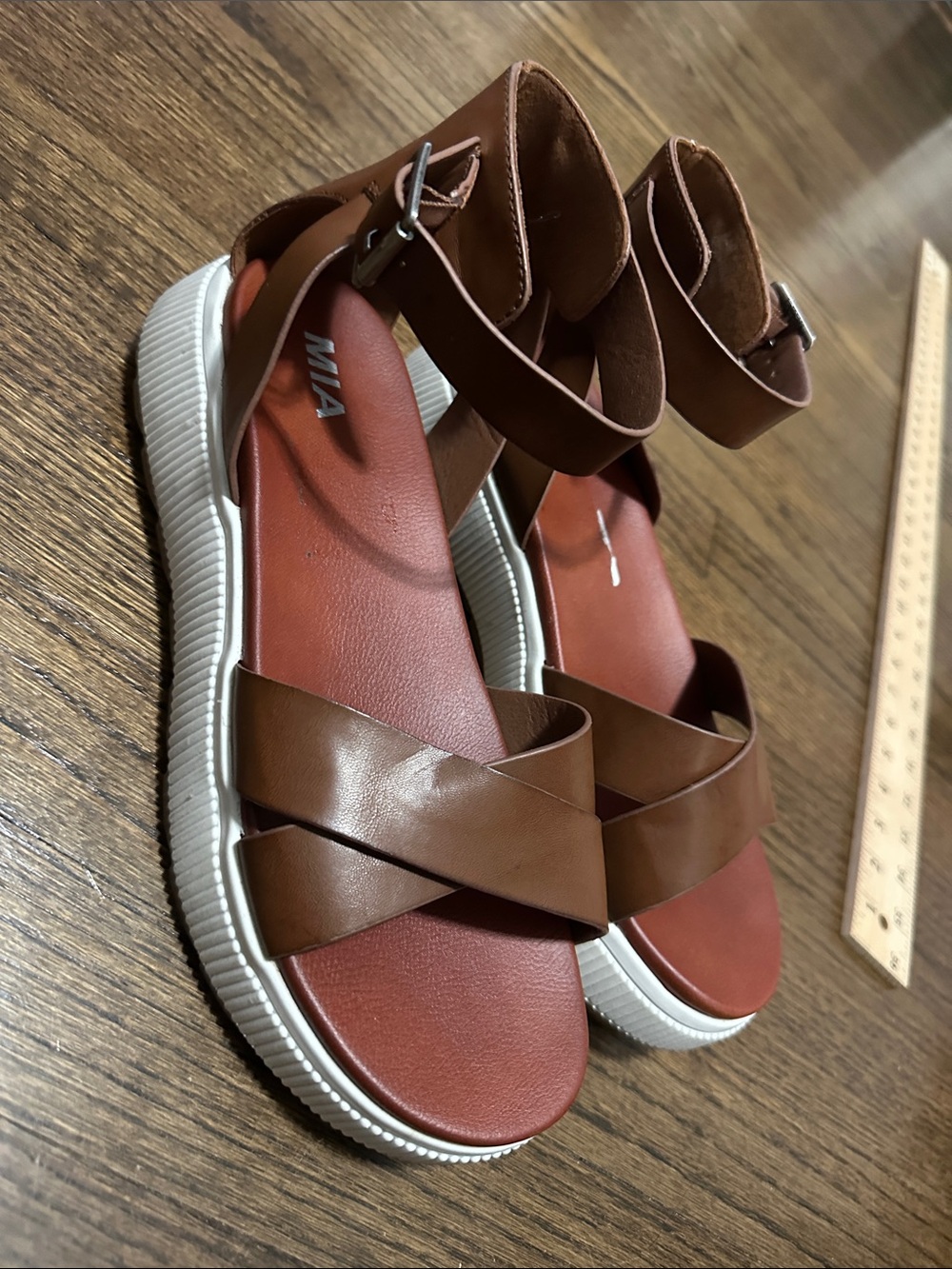 MIA Women’s Platform Ankle Strap Sandals